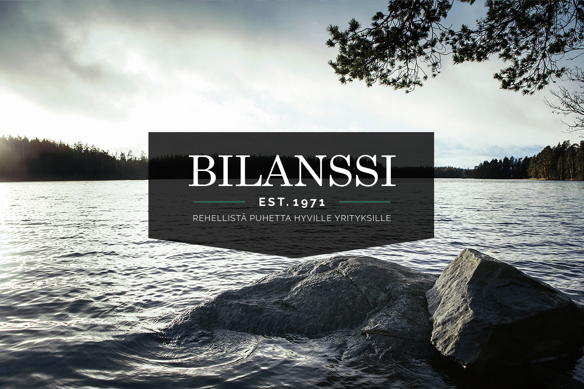 Bilanssin tunnus valokuvassa
